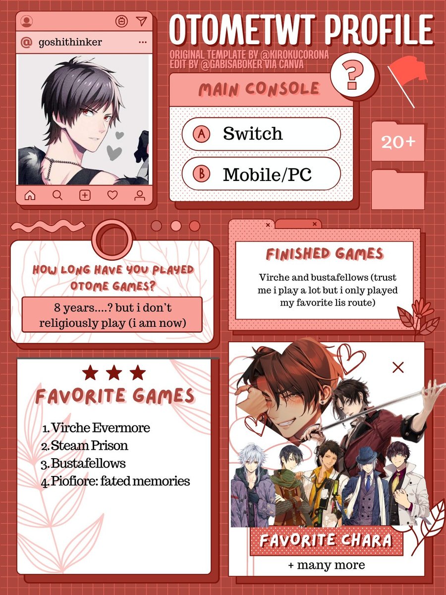 goshithinker's tweet photo. Hi i finally made a new intro tweet! My main interests are b-pro, i7, and otomes!!! do read my card first! would love to make more friends to yap to 🥺💖
Note: i'm also a non-sharing goshi, yamato, and adolphe yume. (no doubles!!)
#promosky #bprointro #i7intro #otomeintro https://t.co/EITwUFrrEQ