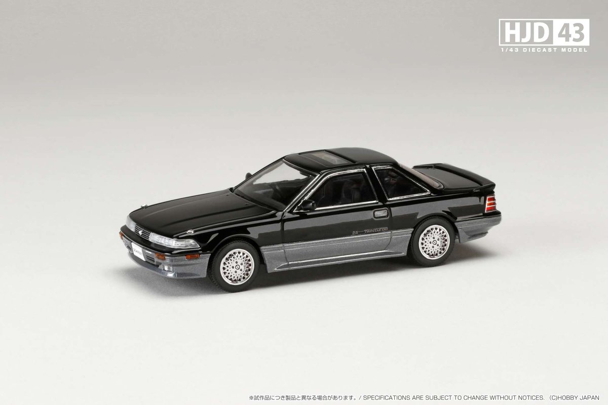 HJ_Minicar's tweet photo. 1/43 Toyota SOARER 2000 TWINCAM24 TWIN TURBO GT-TWIN TURBO L (GZ20) 1988
■2-Colors
■発売予定: 2025年3月以降
■お取扱店・海外代理店情報
https://t.co/Dv9aft35cB
#ホビージャパン #HobbyJAPAN #HJD43 #ダイキャスト #ミニカー #43scale #トヨタ #ソアラ #GTLIMITED #TWINTURBOL #JDM #GZ20 https://t.co/YVIPpRaMWJ