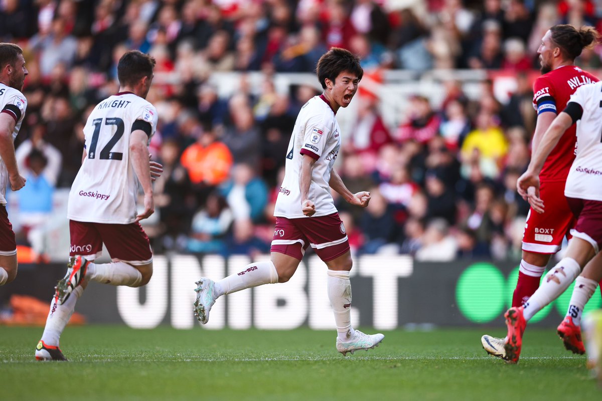 yuhirakawa1314's tweet photo. A big thank-you to the fans for their great support.
I’m very happy to contribute towards today’s big three points, and score my first goal for City.
I want to dedicate today’s goal to the gaffer and his family.
See you again soon!🔴⚪️

#bristolcity #7 https://t.co/QhMlHlkjmS