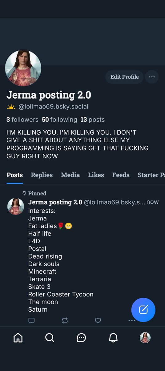 OocdiscEmotes's tweet photo. I'm moving to Blue sky, AND I'm actually jerma posting
Elon musk is a fat ugly pedophile nazi https://t.co/EMpdB7mb5d