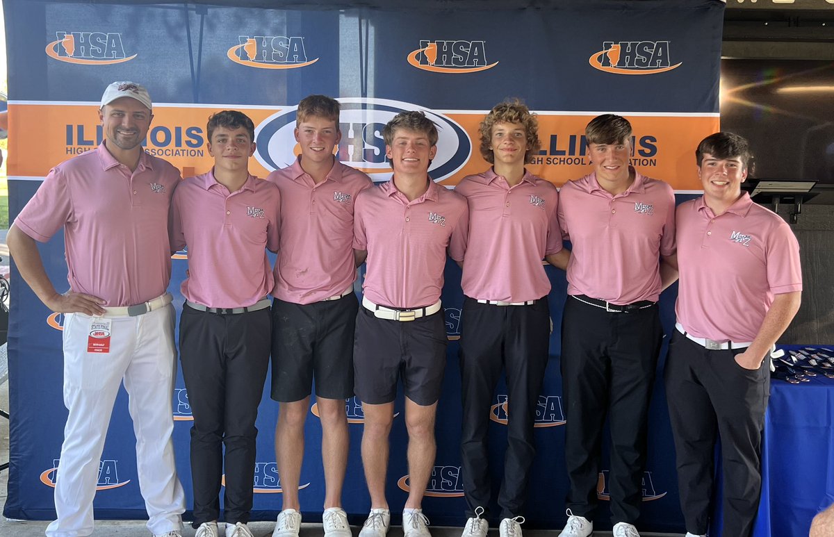 MTZBGolf's tweet photo. The Braves Golf team moved up a few spots on the leaderboard and finished in 5th place at the State Tournament!
Todays scores:
Carson Oliver: 72
Tommy Whitley: 76
Aidan Barnett: 78
Wyatt Trump: 86
Sam Driscoll: 86
Connor Graves: 86
312 team total. https://t.co/iiG5fQr8iR