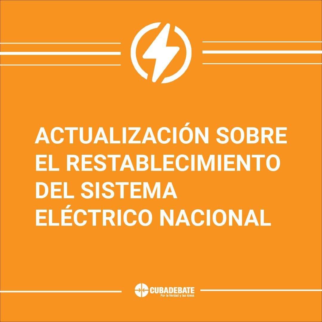 ReinierCD's tweet photo. #EmergenciaEnergética 🇨🇺
⚡ En este momento se generan 695 MW y tres termoeléctricas en arranque.

⚡ Funcionan de manera estable: Energás Boca de Jaruco, la Patana de Mariel en su máxima capacidad y arrancó el primer motor del emplazamiento del Mariel.
(1/3) https://t.co/l8pJAt6HOU