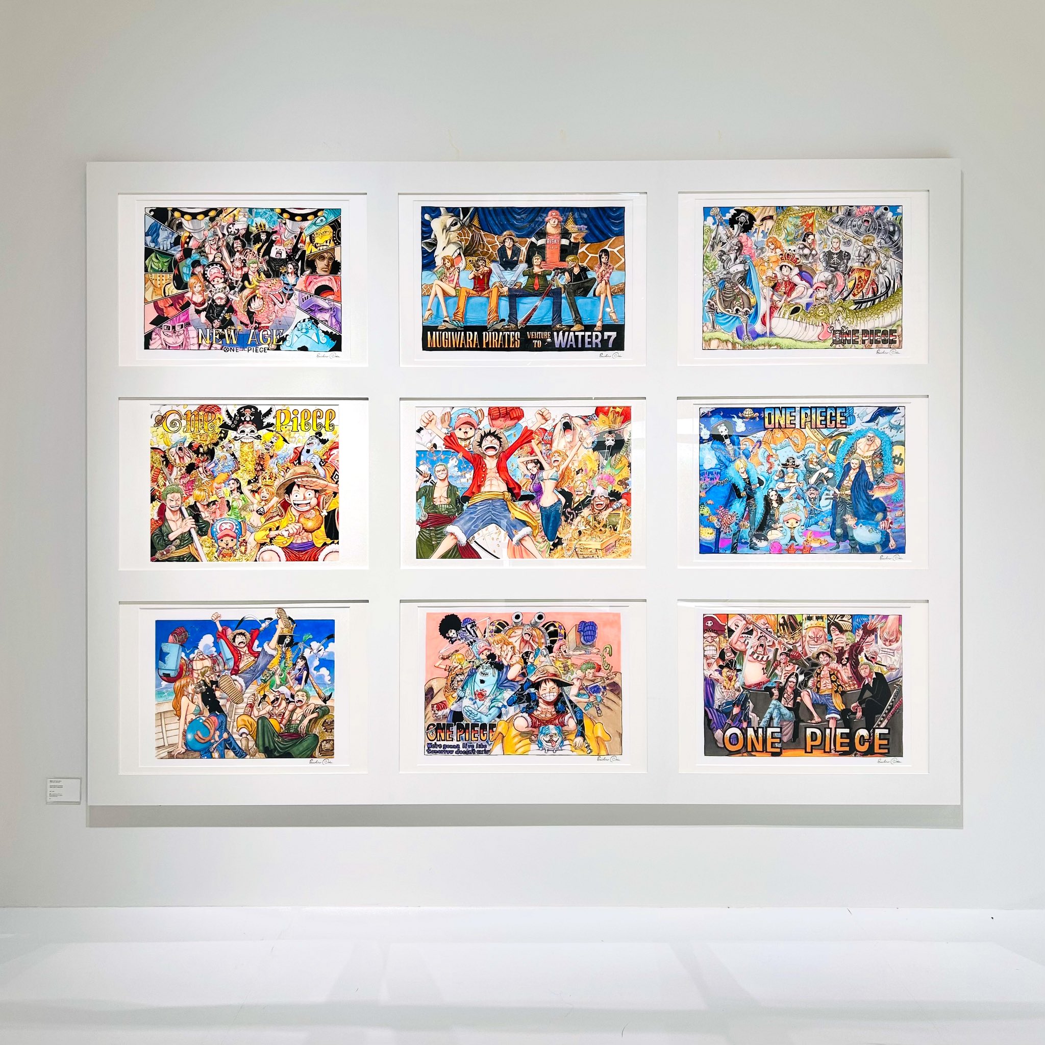 世界限定20点】ONE PIECE サイン入り 漫画アート The Press