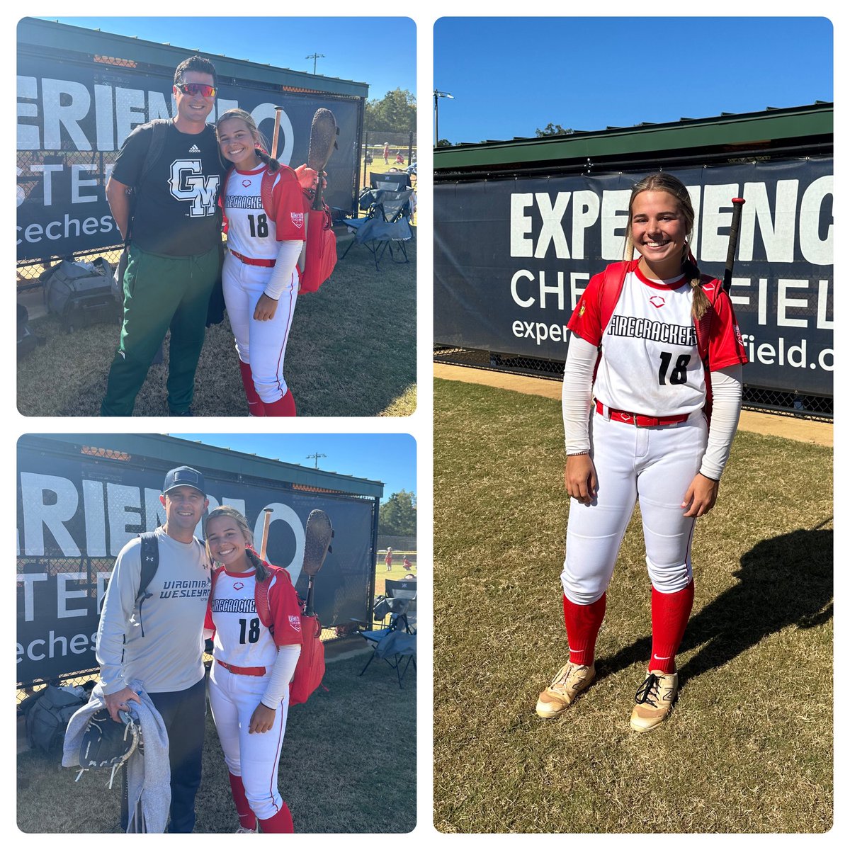 @Reagan18FCTN getting in some early morning work at the Starz Gold Prospect Camp in Richmond, Virginia! Great camp, super organized, and great feedback from the coaches running it! 💪🥎🧨 #FIRECRACKERSOFTBALL