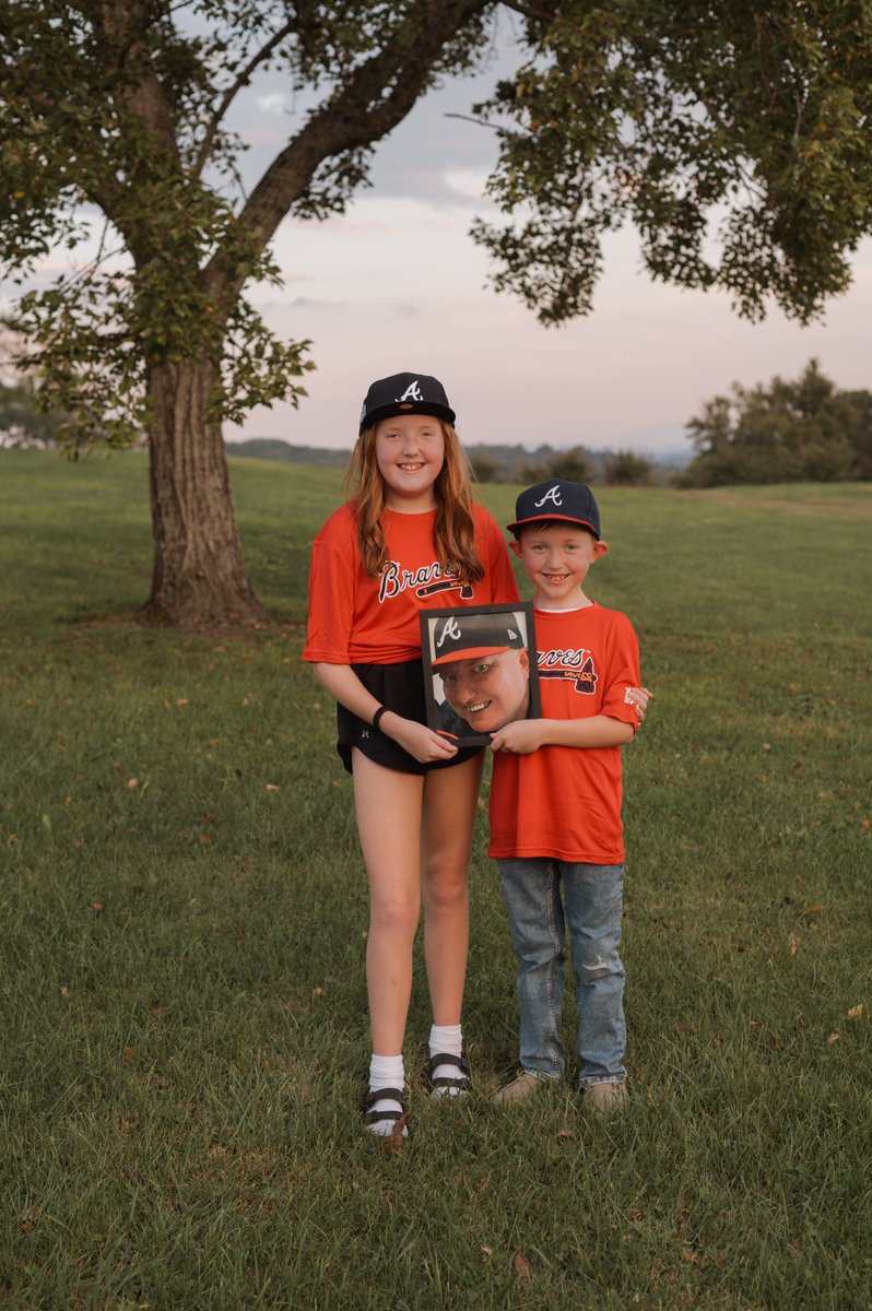 There was one thing their daddy, <a href="/justin_aldie/">Justin Aldridge</a> loved and that was the <a href="/Braves/">Atlanta Braves</a>. He always wore his Braves hat and wanted to get them to a game at Truist Park. When we lost him 3 months ago, I knew I wanted to honor him in this way. #gobraves