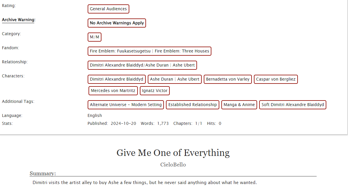 CieloBello_'s tweet photo. And finally, a gift fic for @chestkeys Thank you so much for hosting DimiAshe week again this year! I wasn't sure if you had an Ao3 account, sorry if you did ; A ; 
https://t.co/1E1LbwqDjf https://t.co/MxhZizCqKk