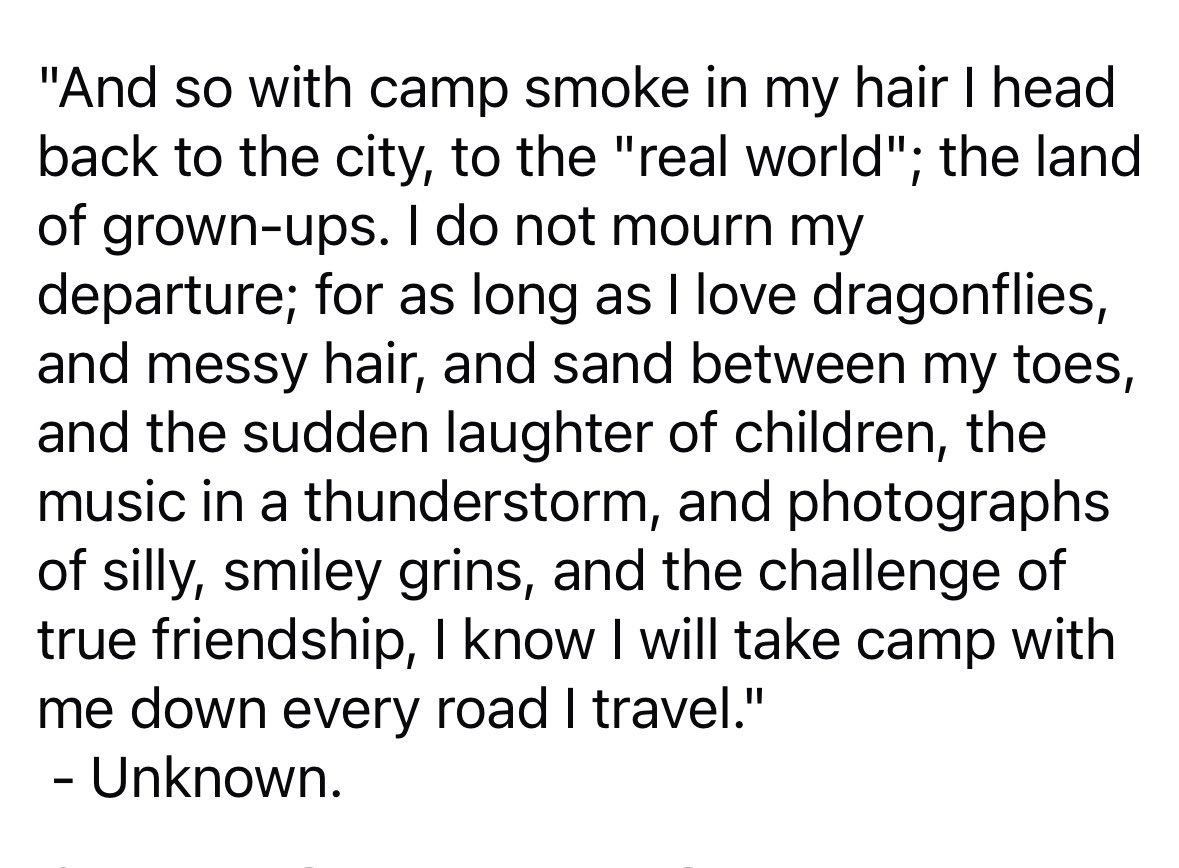 Truer words were never spoken! #camp 🥹❤️