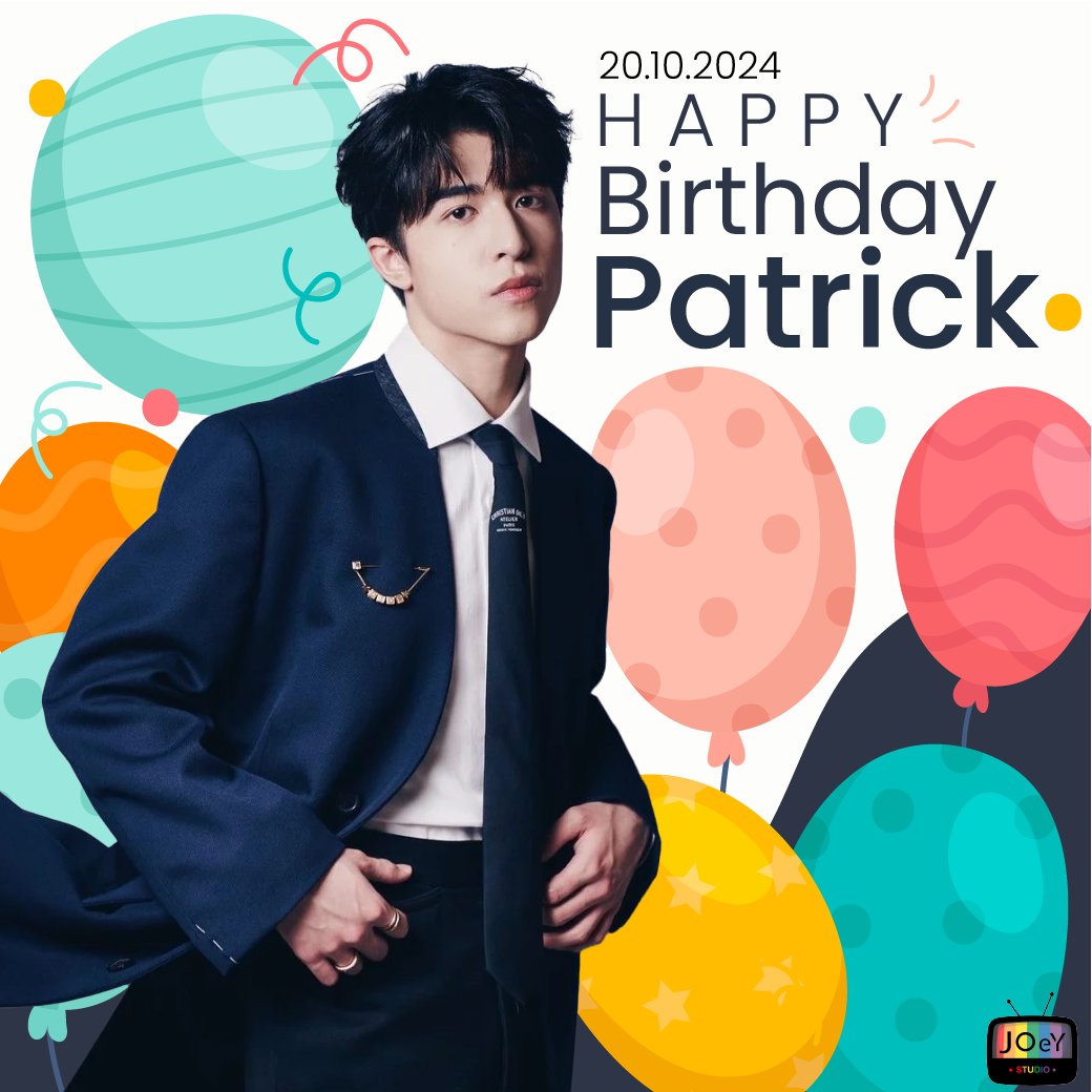 STUDIOJOEY88's tweet photo. HAPPY BIRTHDAY TO PATRICK 🎂 
#Happy21stPATRICKday
#แพทริค #PatrickFinkler 
#尹浩宇 #Patrick尹浩宇
#STUDIOJOEY https://t.co/8kRv9wDTY0