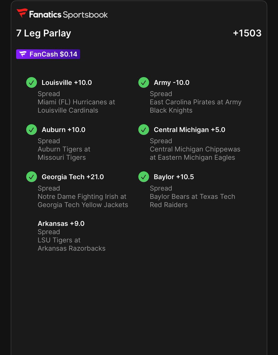 SmokingPicks's tweet photo. LFG🔥let’s cash this ticket💥 #Arkansas #football #sportsbettingadvice https://t.co/ghXXG5qRSs