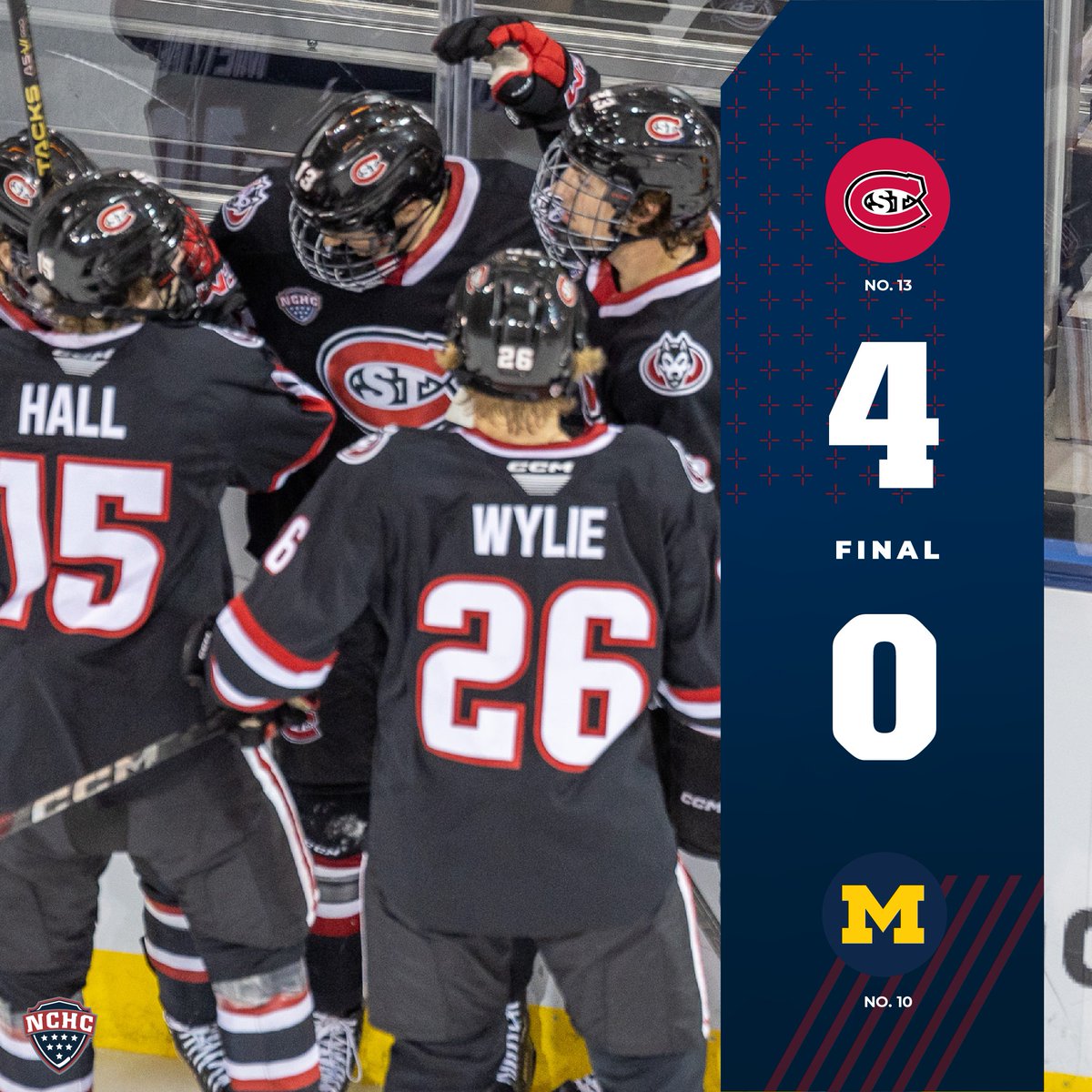 Hail to the Huskies! 🐾

SCSU earns the road split behind Isak Posch's second shutout of the season

#NCHChockey // #HuskyHockey