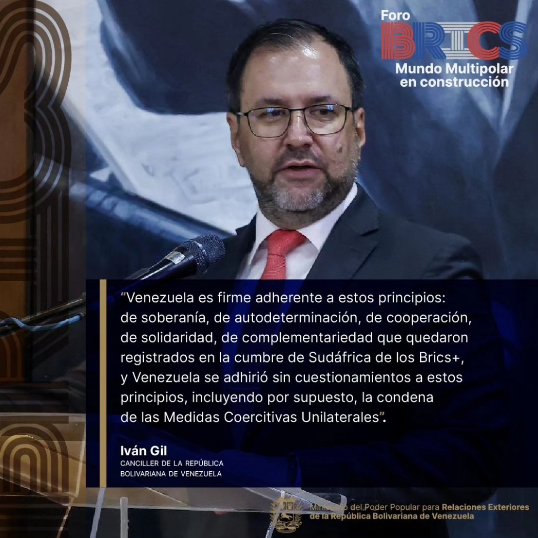 EmbaVECuba's tweet photo. #Venezuela lista para participar en la Cumbre #BRICS2024 

Ha llegado la hora del Sur Global y, en él, los BRICS representan el futuro, la consolidación del nuevo mundo pluripolar y una nueva economía globlal, libre y justa. https://t.co/wyXzbdL6tb
