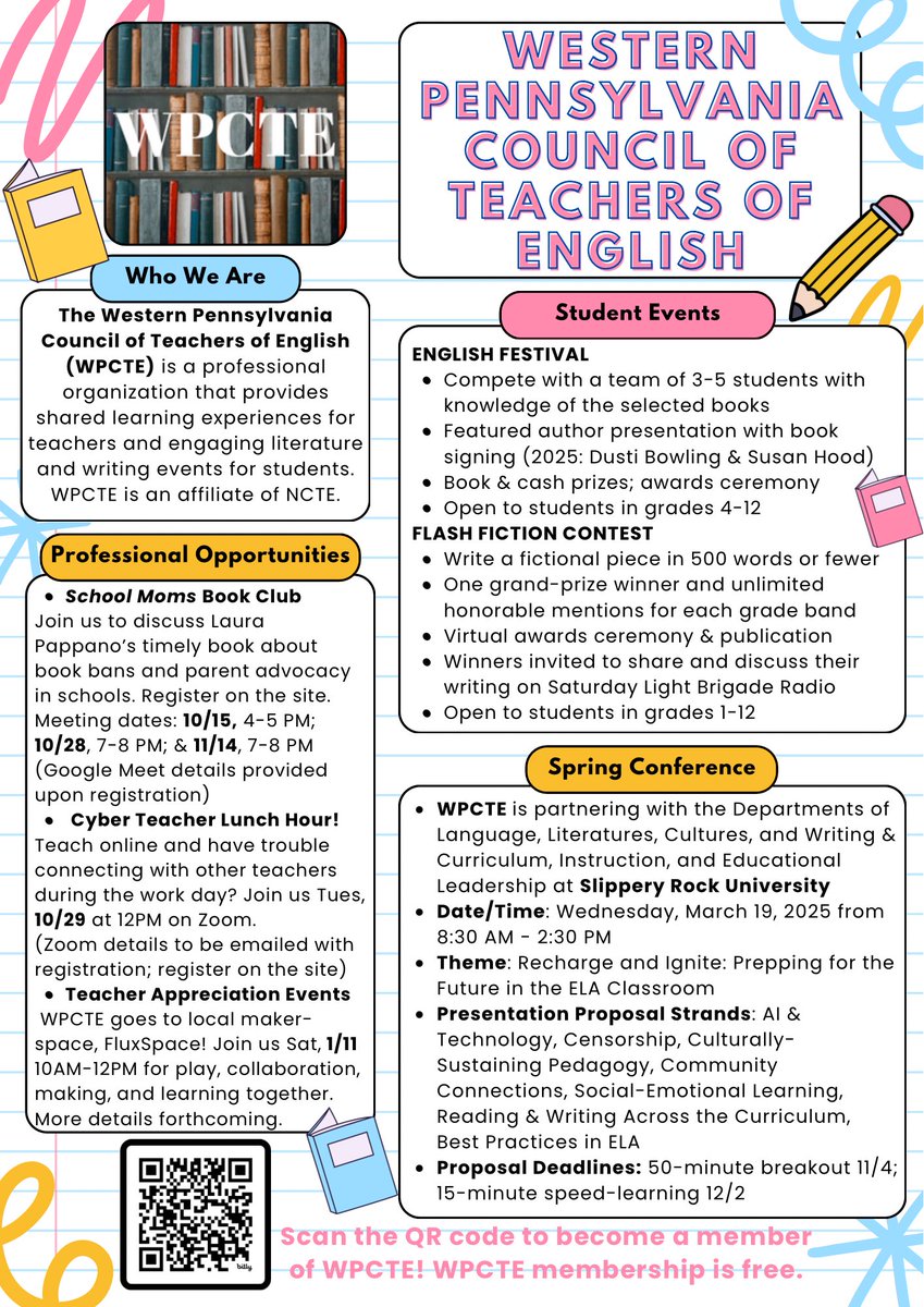 WPCTEtweets's tweet image. WPCTE Executive Director Carol Frow (L), Vice President Hannah Lewis (C), &amp;amp; President Amy Bouch (R) attended the @PCTELANews Conference on October 18-19. WPCTE gifted all conference attendees a book &amp;amp; a flyer with upcoming WPCTE events!

#pctela24 #elevate #PAProudEducator #wpcte