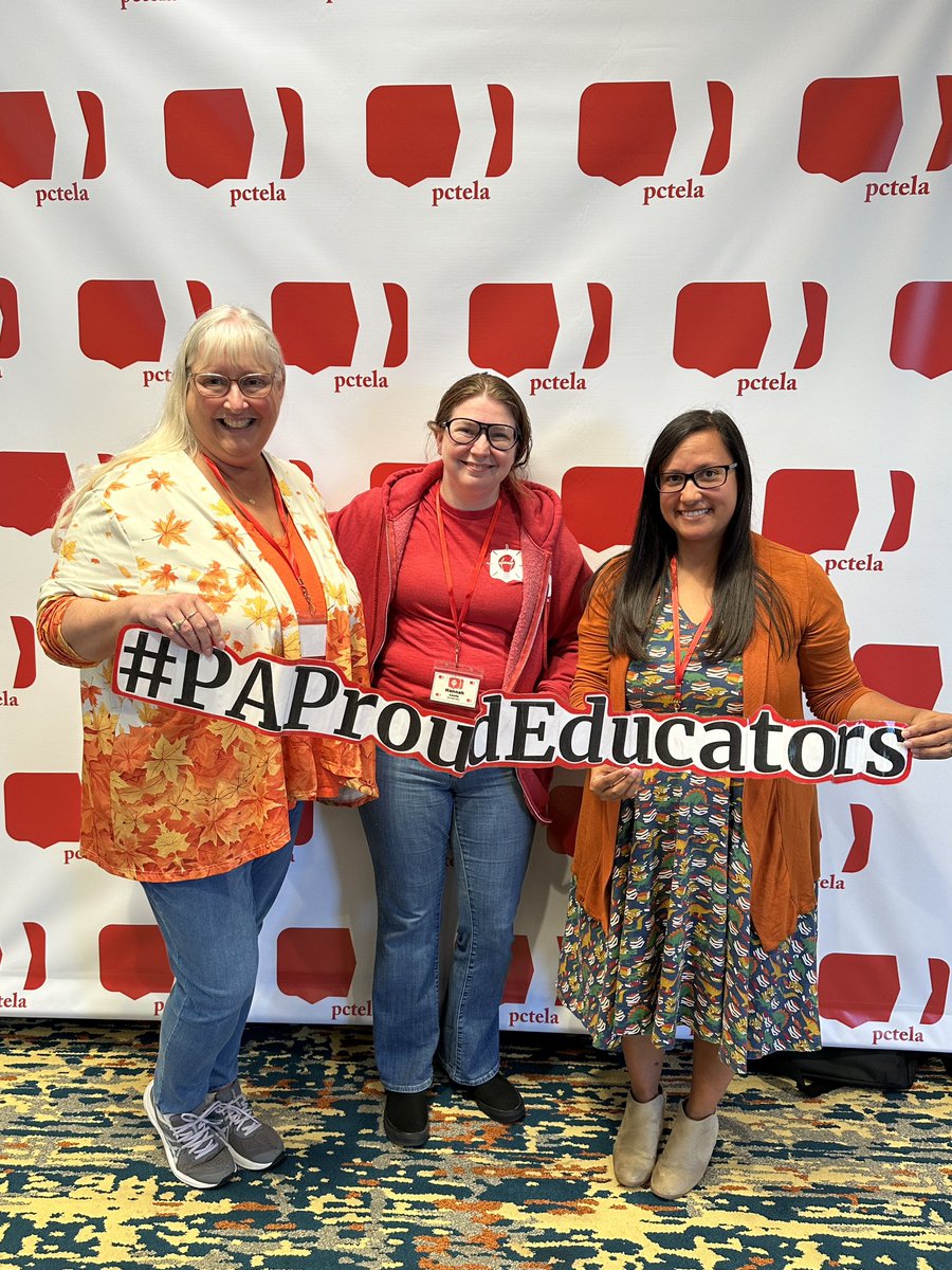 WPCTEtweets's tweet image. WPCTE Executive Director Carol Frow (L), Vice President Hannah Lewis (C), &amp;amp; President Amy Bouch (R) attended the @PCTELANews Conference on October 18-19. WPCTE gifted all conference attendees a book &amp;amp; a flyer with upcoming WPCTE events!

#pctela24 #elevate #PAProudEducator #wpcte