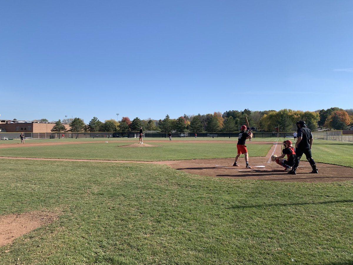 Annual alumni game. Easily one of my favorite days of the year. Indescribable having all these guys and their families back to play!