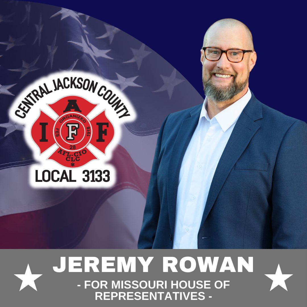 Rowan4BS's tweet photo. I am honored to have received the endorsement of the IAFF Local 3133, Greater Kansas City Fire Fighters IAFF Local 42 and IAFF Local 3808. 
Our first responders put their lives on the line for us everyday. I will work to ensure their safety and protect their rights. https://t.co/o9rSEcytGm