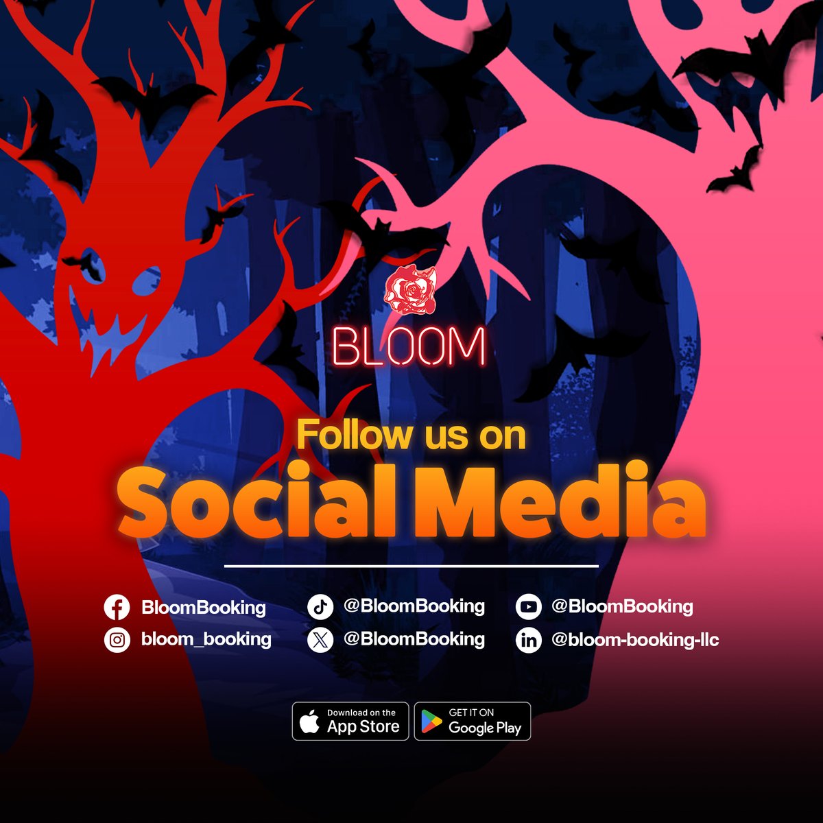 BloomBooking's tweet image. 👻 Join our spooky community and be the first to know about exclusive Halloween events and experiences on Bloom! 

🎃 Follow us for frightful fun and unforgettable moments. 🕸️

#BloomApp #BookBloom #Louisiana #venue #performer #gig #halloween #spooky