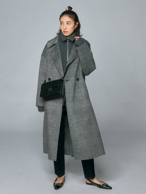 PLST ウールナイロンリバーコート♡ PLST ウールナイロン リバーコート