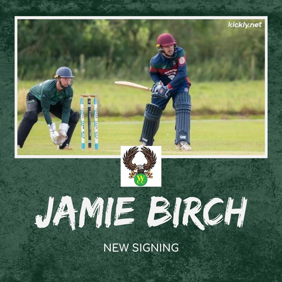 NEW SIGNING: 
The Club is pleased to announce the signing of Jamie Birch.  Welcoming the top order bat, from the Shropshire Prem, to help bring some experience and strengthen our young side. #signing #future #cricket