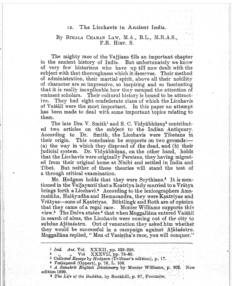 ThiranAayvidam's tweet photo. #ReadingMaterial
Journal of The Asiatic Society of Bengal
(New Series XVII, 1921)
TOPIC:
The Lichhavis in Ancient India by C Bimala C Law
(Please note Lichhavis, Likkivis are similar to Dravidas category as per Manusmrithi Chapter X)
@Saravanan_Offci @I_Magizhan_21 @worlwidetamilz @rajkumar_tnlist @salamandra12 @KannappanPaari
#BookReading