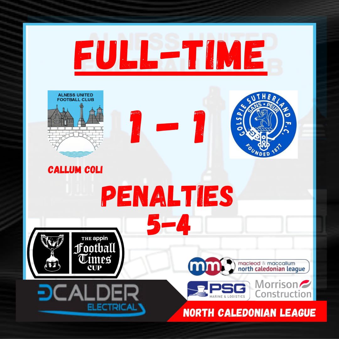 This afternoon’s full time result in the Appin Football Times Cup sees us progress to the final. 
Our thanks to match sponsor The Icy as well as team sponsor Calder Electrical