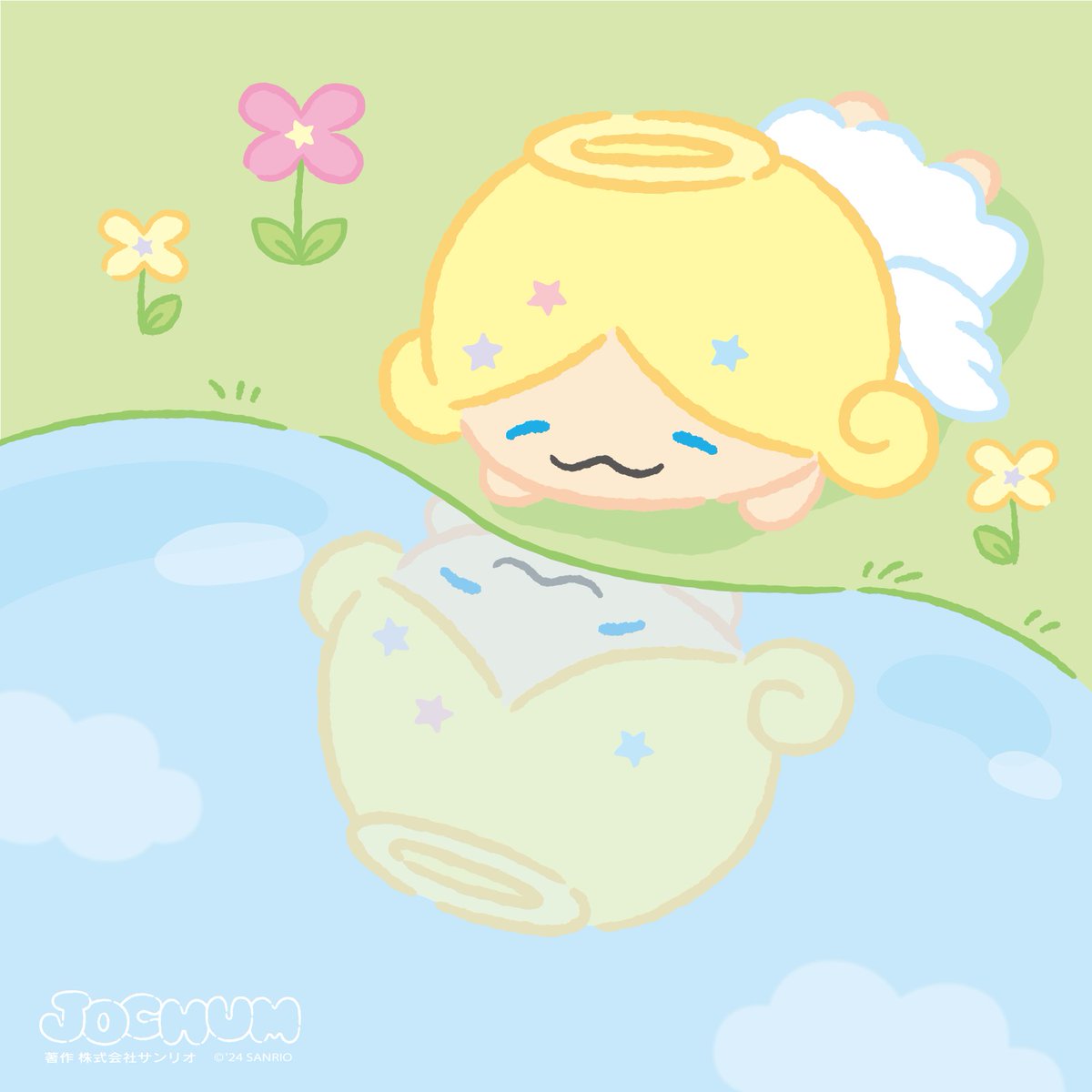 jo1xsanrio's tweet photo. 👼「迷ったときは自分の心の声に耳をすますもこ〜」

 #JOCHUM #もこ #CHUMILY https://t.co/Txr5q38Lla