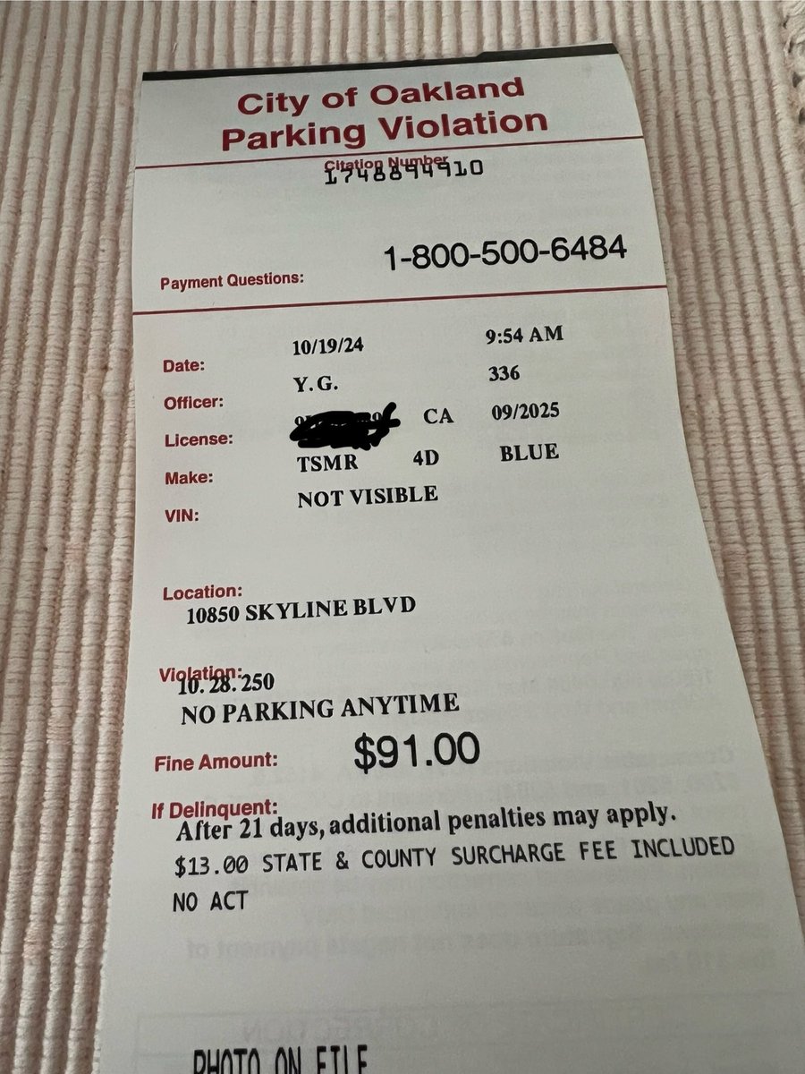 Saturday morning volunteering, leading a group cleaning illegal dumping in a city park and <a href="/oaklandpoliceca/">Oakland Police Dept.</a> have the audacity to issue a ticket. Lack of common sense. <a href="/Janani4Oakland/">Janani Ramachandran</a> <a href="/MayorShengThao/">Mayor Sheng Thao 市长 盛桃市长 盛桃 (Parody)</a>
