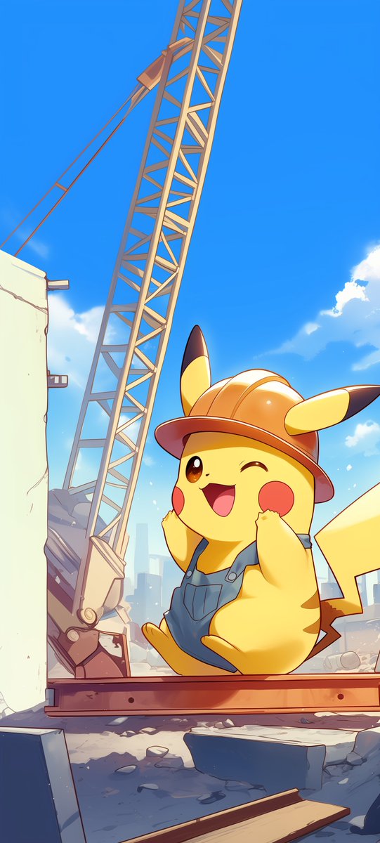 vince19visuals's tweet photo. Construction Worker Pikachu Wallpaper https://t.co/GKAKC9qzQV