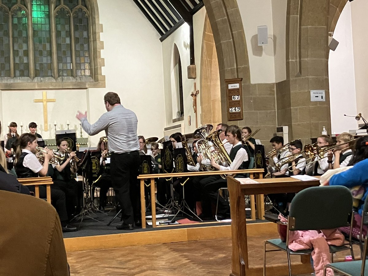 Today’s highlight was the massed bands of the Egham Brass Project (many of whom started playing their instruments <a href="/StJudesHead/">St Jude's C of E Schools Federation</a>). INCREDIBLE sound! 🎺🎺🎺