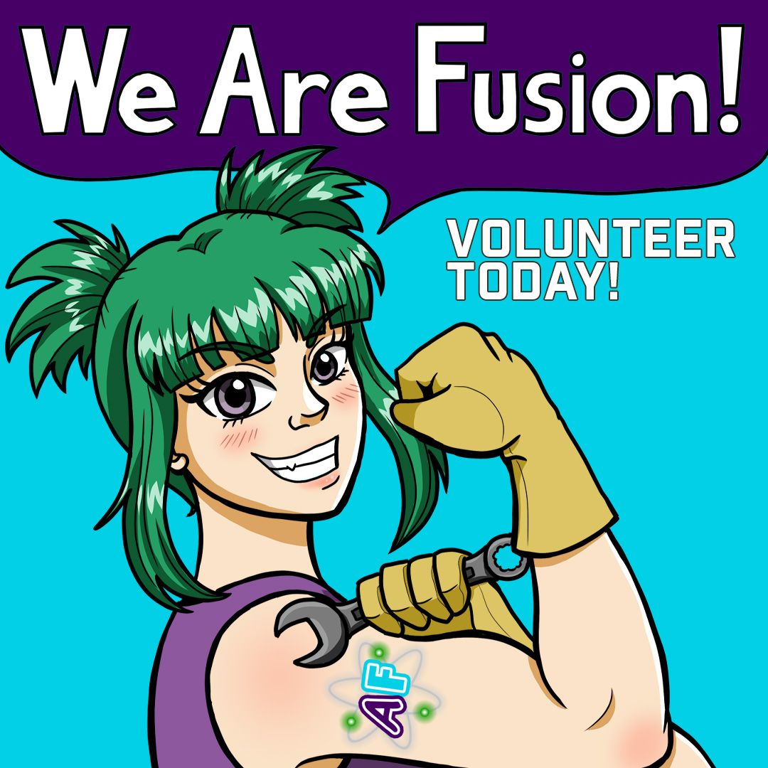 animefusioncon's tweet photo. Did you know Anime Fusion is 100% volunteer run? We are always looking for new friends to help make the con the best experience it can be, with free perks and prizes to be earned to boot!

Please see the volunteer table near the hotel lobby this weekend for more information. https://t.co/TxGhTyLCXx