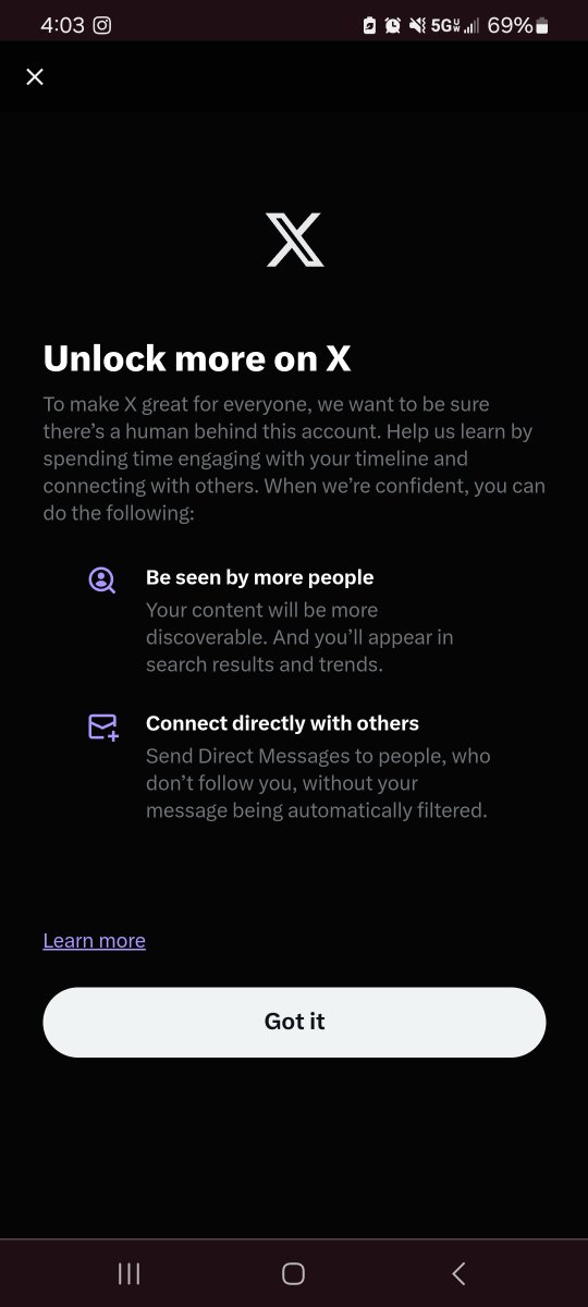 ArtsReyn's tweet photo. @Etho_Sensei Oh the irony of getting this pop-up every time I do anything in this account is definitely not lost on me. https://t.co/h4GsBjdbUv