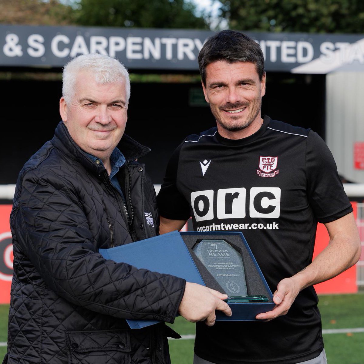 Potters Bar Town FC (@pbtfc) on Twitter photo We were delighted to accept the Shepherd Neame <a href="/IsthmianLeague/">The Pitching In Isthmian League</a> Premier Division Performance of the Month award for September today for our 5-0 win against Lewes 🏆
#BarArmy We were delighted to accept the Shepherd Neame <a href="/IsthmianLeague/">The Pitching In Isthmian League</a> Premier Division Performance of the Month award for September today for our 5-0 win against Lewes 🏆
#BarArmy