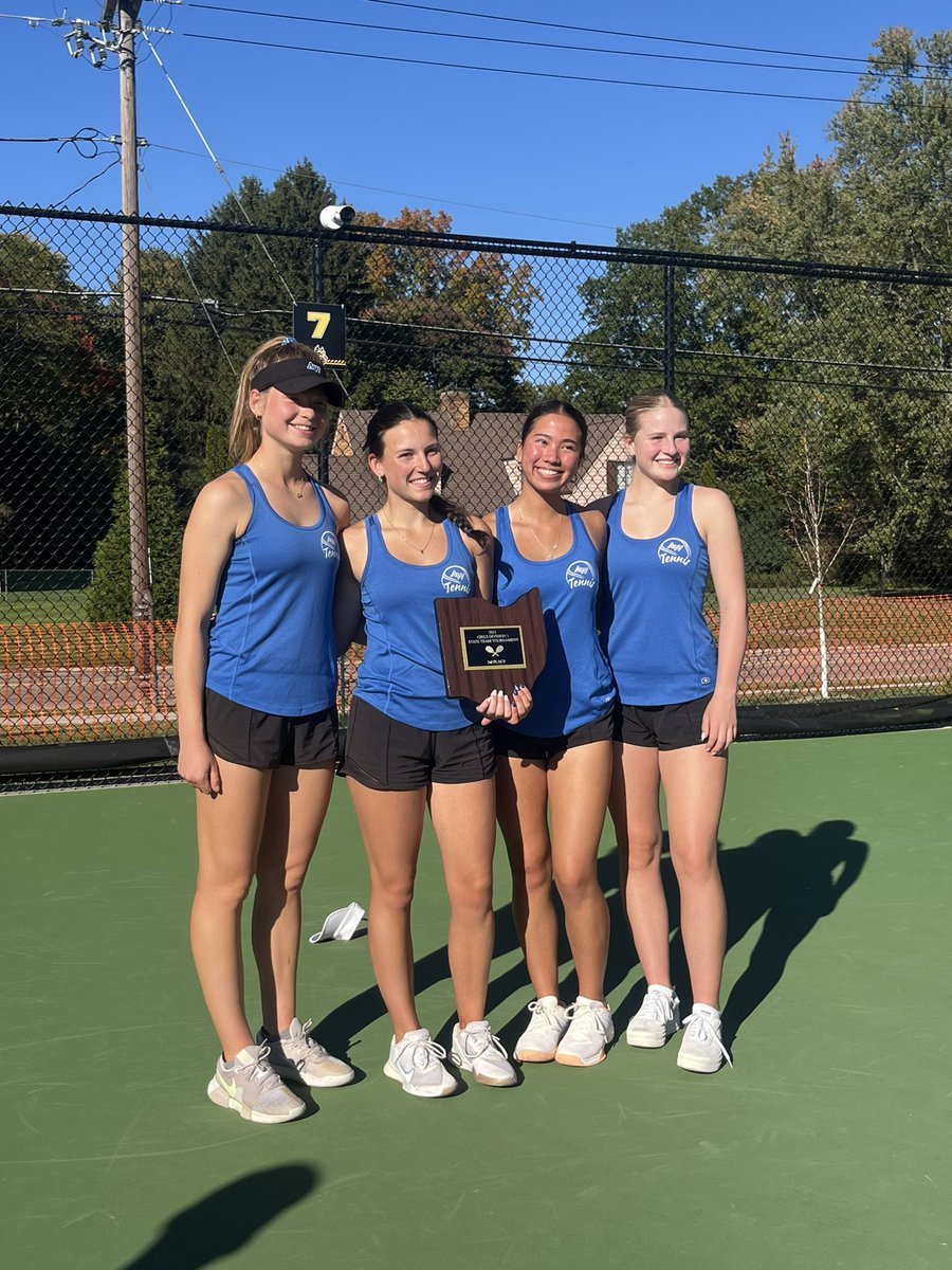 We are thrilled to announce that our Girls Tennis Team finished 3rd in the State Tournament today. It was an incredible day of tennis! So proud of all the hard work these girls put in this season! 🎾