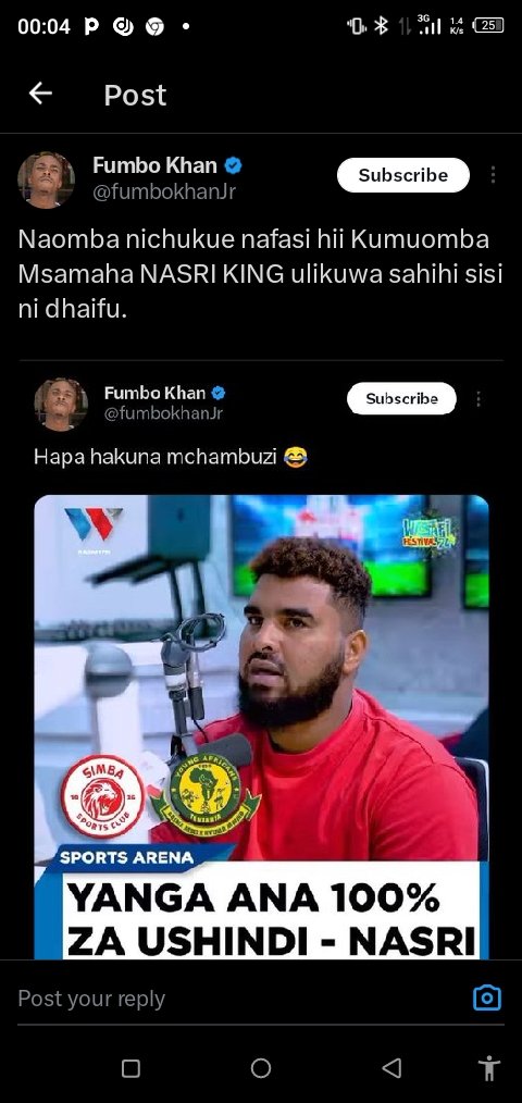 Kuna mda inabidi tujifunze kuheshimu professional za watu, tusiropoke😜 

<a href="/fumbokhanJr/">Fumbo Khan</a>
