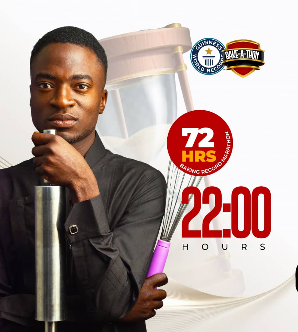 arewaafoodqueen's tweet photo. It's raining Guinness World Records in the Plateau!
As Paul Naandat Peter sets out to break the @GWR for the longest baking marathon in the city of Jos. 
22hrs and counting!

And yours truly always with the energy showed up with some big big support 🙌
#bakeathon https://t.co/aTQLQvVjlZ