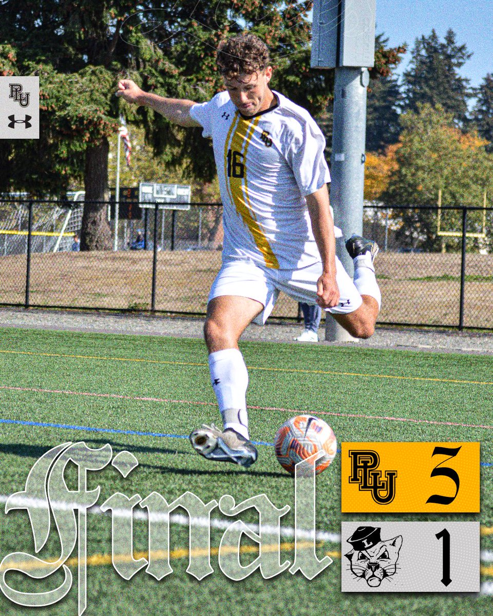 Thompson nets 2️⃣ in a <a href="/PLU_MensSoccer/">PLU Men's Soccer</a> 3-1 road W!

#GoLutes