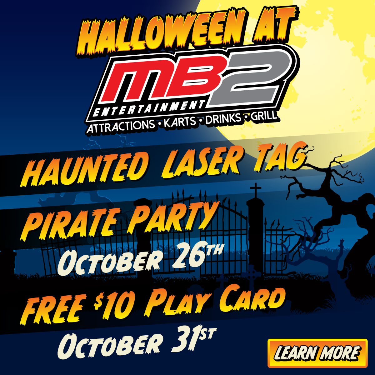 ValleySceneMag's tweet photo. Happy Halloween! 📷 Stop in October to see all of our spooky decorations, and play haunted laser tag! And join us on Saturday, October 26th-  we will be having a pirate themed Halloween celebration,  costume contest, movie screening, and pumpkin painting ...RSVP https://t.co/2AoMI1JBa0