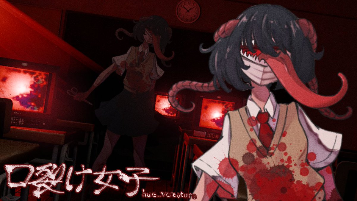 Hue_SwordDevil's tweet image. My halloween costume this year is another youkai!
Based on #nightmareoperator from DDDistortion Games!
楽しみに✂️
#oomukad絵