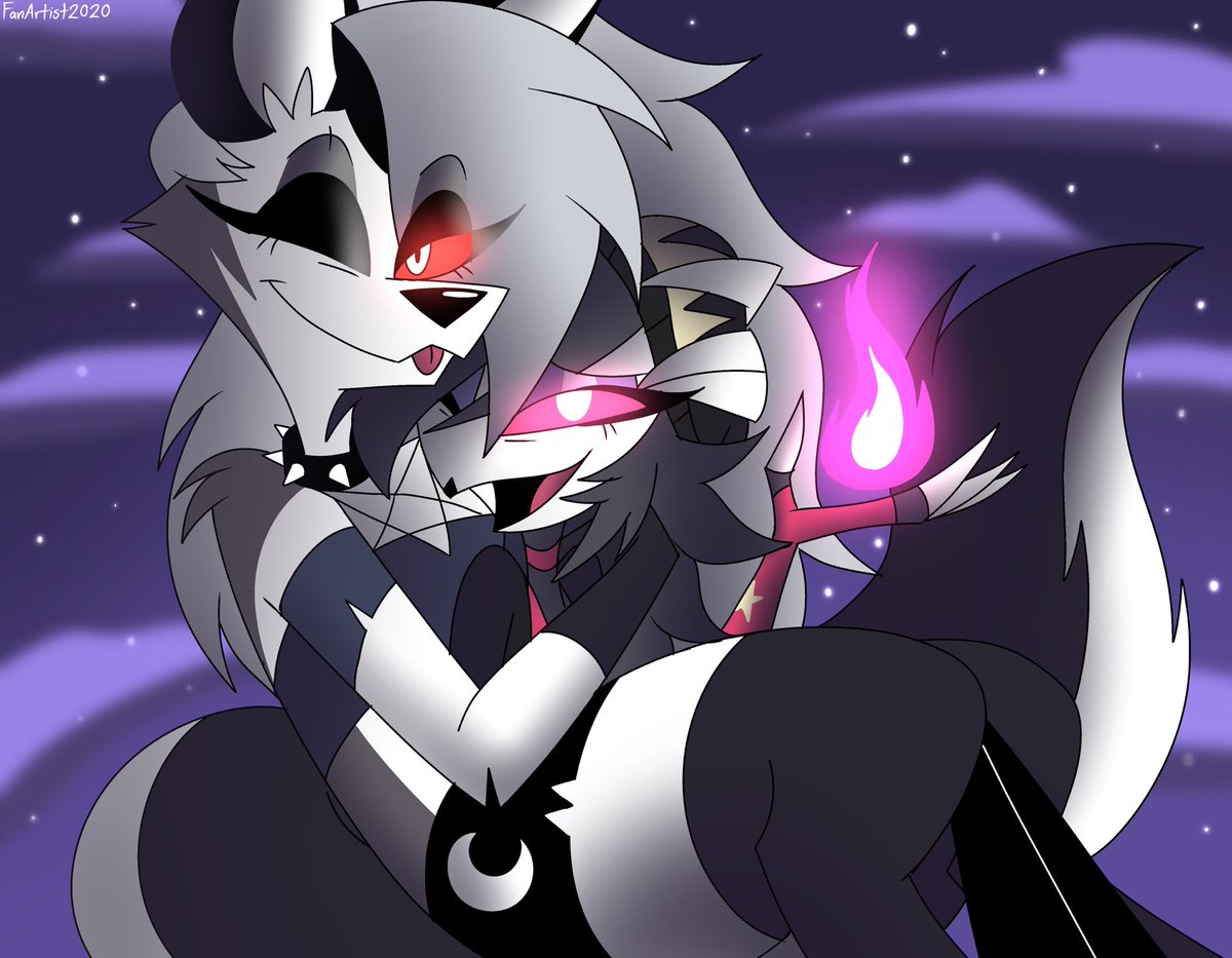 Happy 2nd Anniversary to Seeing Stars! ✨⭐️ 🦉 🐺 

#HelluvaBoss #HelluvaBossLoona #HelluvaBossOctavia #loona #Octavia