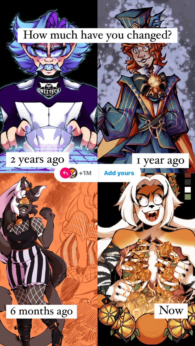 Seeing this made me very happy. I didn’t feel like my art has improved that much. But now that I have the side by side I see it!