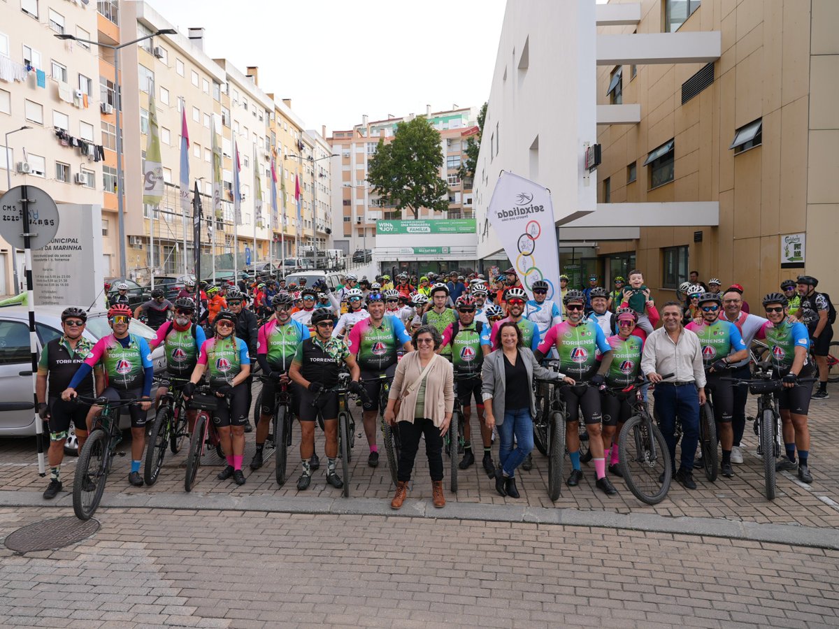 Passeio de BTT/Gravel com mais de 100 participantes. Uma organização da secção de BTT/Cicloturismo do Independente Futebol Clube Torrense no âmbito da Seixalíada.