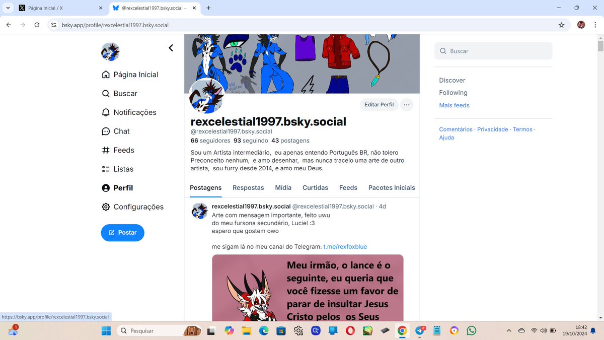 Avisando a todos que eu estou imigrando no meu Bluesky,voltei aqui pra avisar vcs e mostrar a minha conta de lá,e também eu desejo a todos os bots de investimento bancária que vão a todos tomarem no meio do rabo do tamanho de Jupter😘bloquiei 77 bots daqui.Não voltarei mais aqui