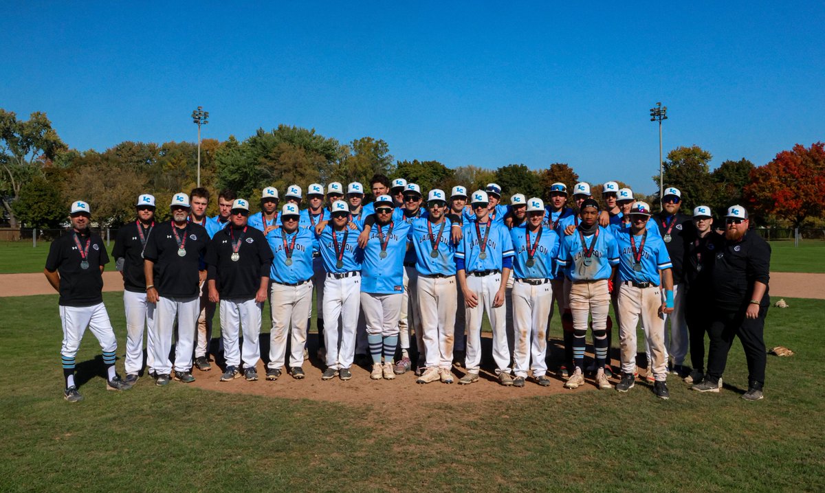 A historic day for this group.

The Lambton Men's Baseball Program are your 2024 OCAA Silver Medalists! The Lions beat Durham in the first game of the day to advance to the Gold Medal Game, but came up just short against the St. Clair Saints.

#DefendTheDen | #DirtBags | #21Outs