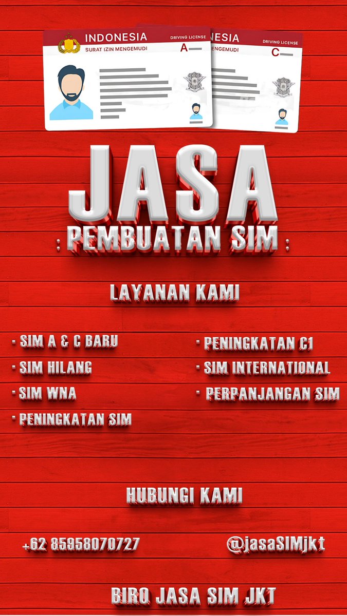 JASA SIM JASA BIKIN SIM tweet media