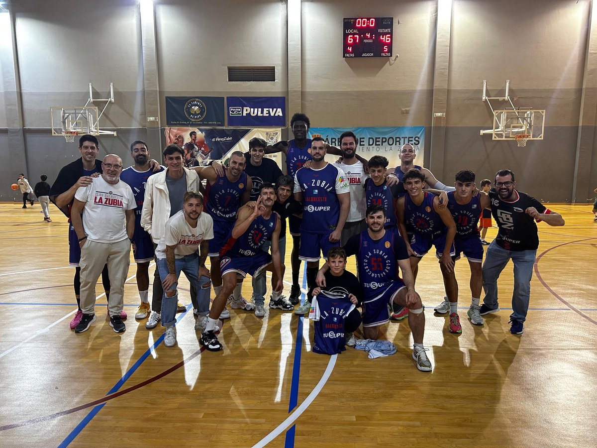 CB_LaZubia's tweet photo. #TerceraFEB

Gran partido de nuestro primer equipo ante su afición. La primera victoria de la temporada ya está aquí. 

¡Vamos Zubia! https://t.co/I8sBhfxMKR