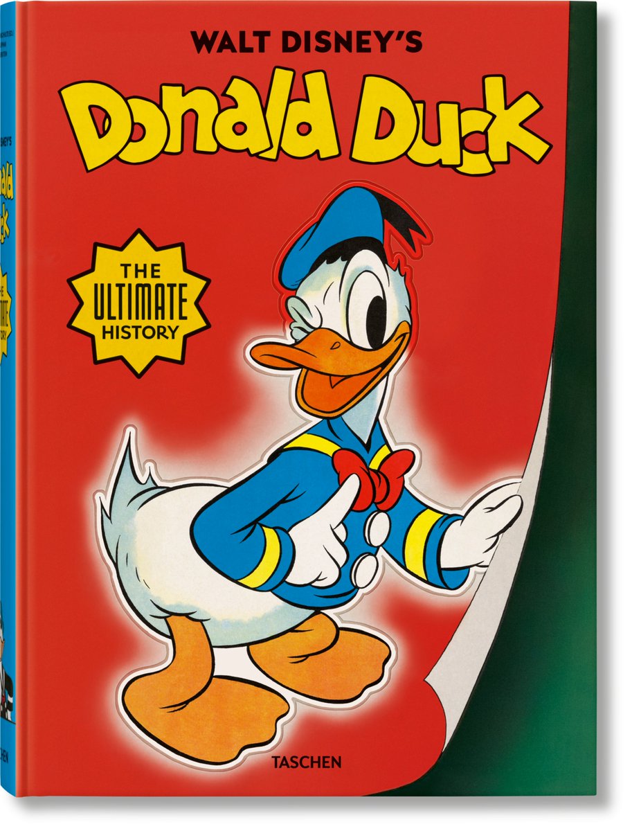 biryanifan's tweet photo. Wak! Presenting "Donald Duck: The Ultimate History": JB Kaufman's and my second giant-size @TASCHEN adventure, edited by fellow Disney scholar Daniel Kothenschulte. It's on sale in Europe now, Stateside in November—the results of five years' hard work! https://t.co/F219kjW9lS https://t.co/TjdLhCYW2x