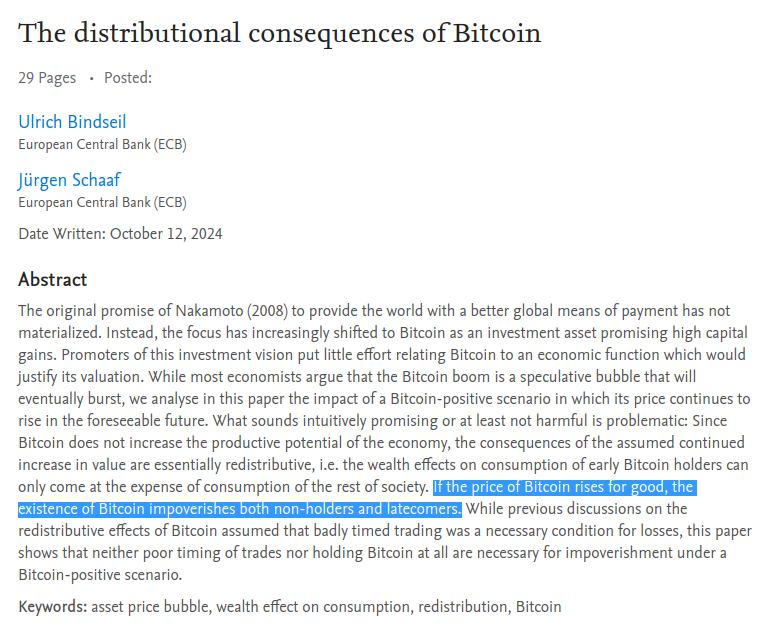 lopp's tweet image. The @ecb is one logical leap away from realizing they need bitcoin on their balance sheet. 😏