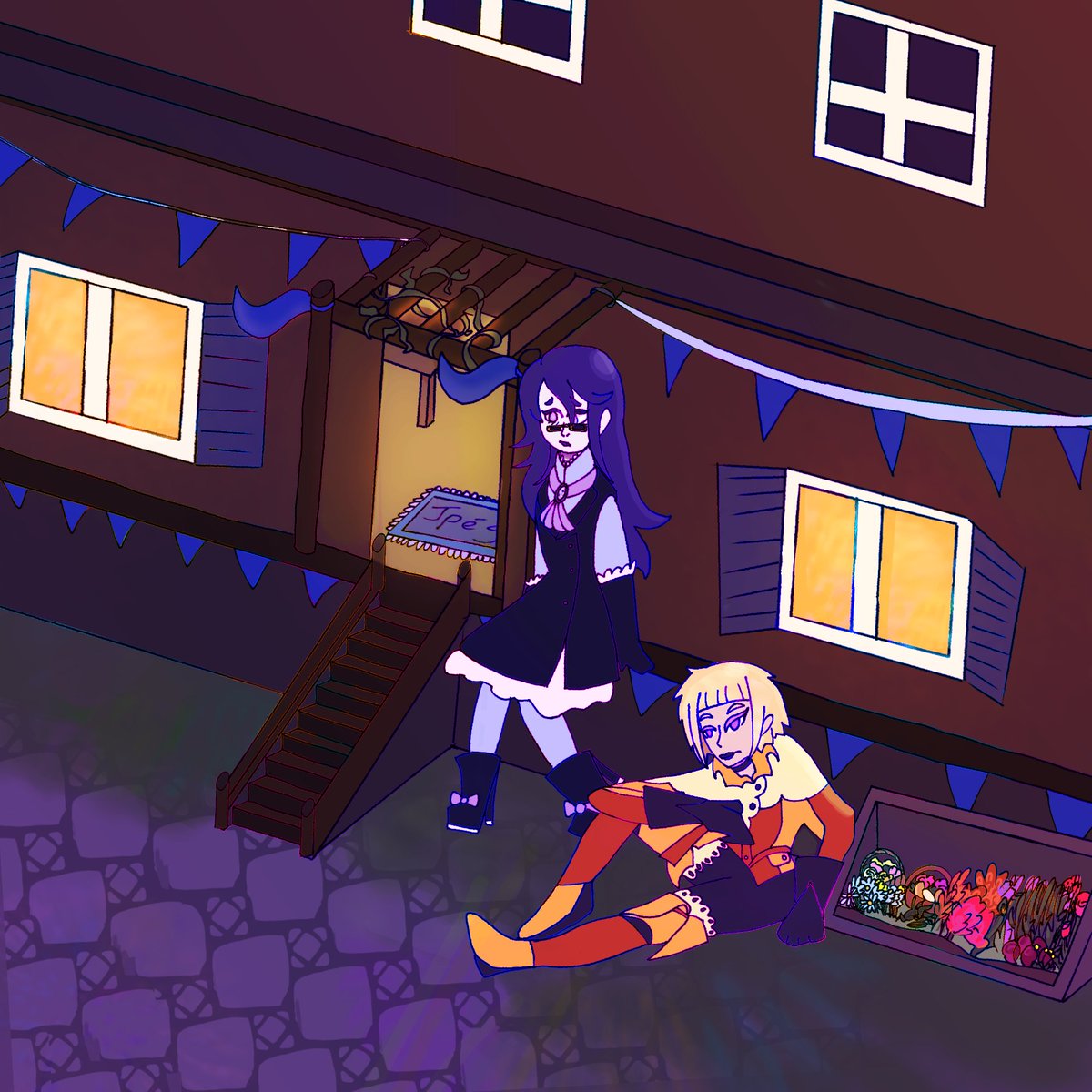 Surprise! Stabtober Day 19 - Celebration

I only had the energy and time to do one piece for this year’s Stabtober, and I couldn’t pass up an attempt at this scene~ 
(it’s Windrose, for context)

#surprisestabtober 
<a href="/stabtober/">Surprise! Stabtober!</a>