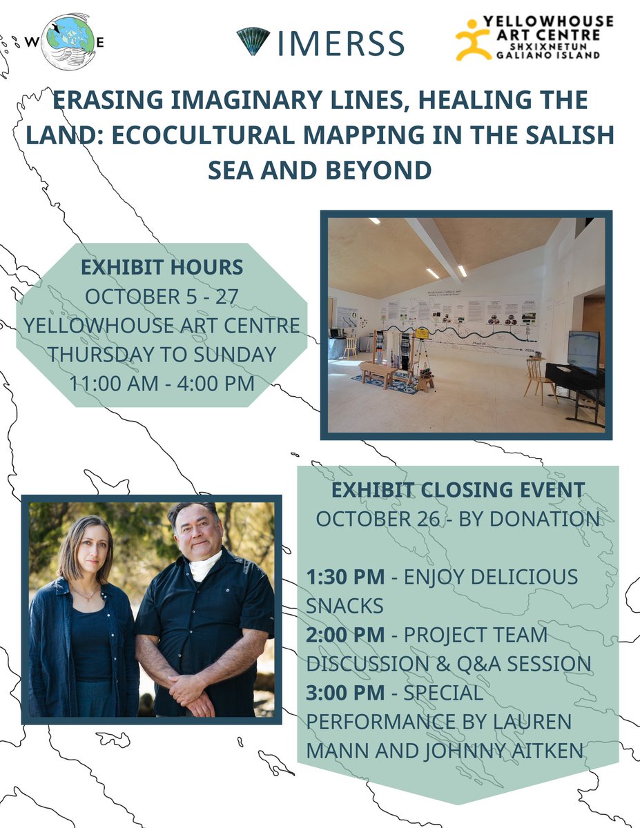IMERSS_labs's tweet image. Come explore the storymap, share your feedback, and be part of this evolving journey.  Help us disrupt colonial systems and heal the land, together.  Huy ch q’u!
#Galiano #GalianoIsland #IMERSS #Exhibit #Xetthecum