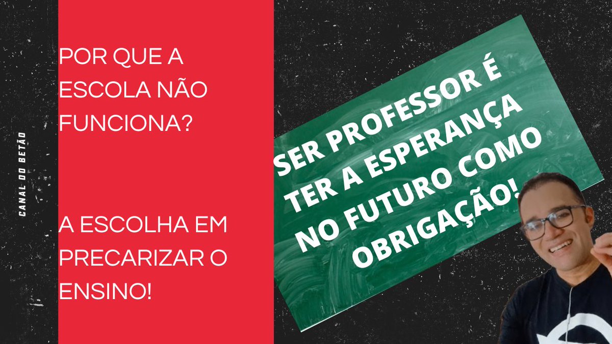 betaodsouza's tweet photo. Na semana dos professores, uma reflexão sobre a escola e o conhecimento!
https://t.co/d8kBeQv6oB https://t.co/BfbrKxTng4