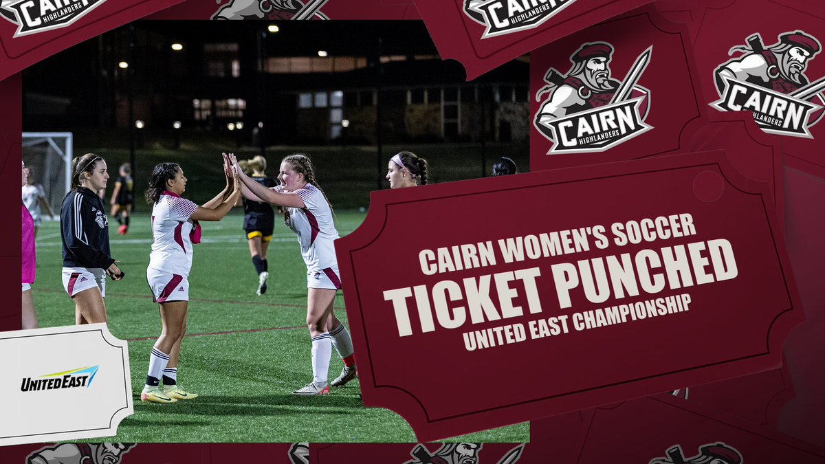 CairnAthletics's tweet photo. Cairn Women’s Soccer clinches a postseason berth for the sixth straight season and back to back @gounitedeast playoff appearances.
#PursueExcellence #CairnWSOC https://t.co/AmborGFrMe